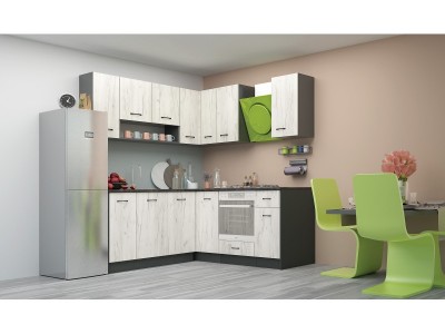 Κουζίνα Verona 3 (pacific λευκό kraft)